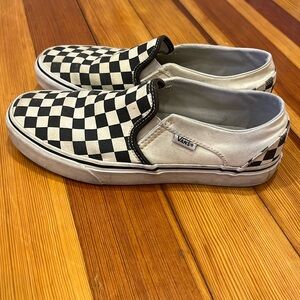 Vans checkered shoes